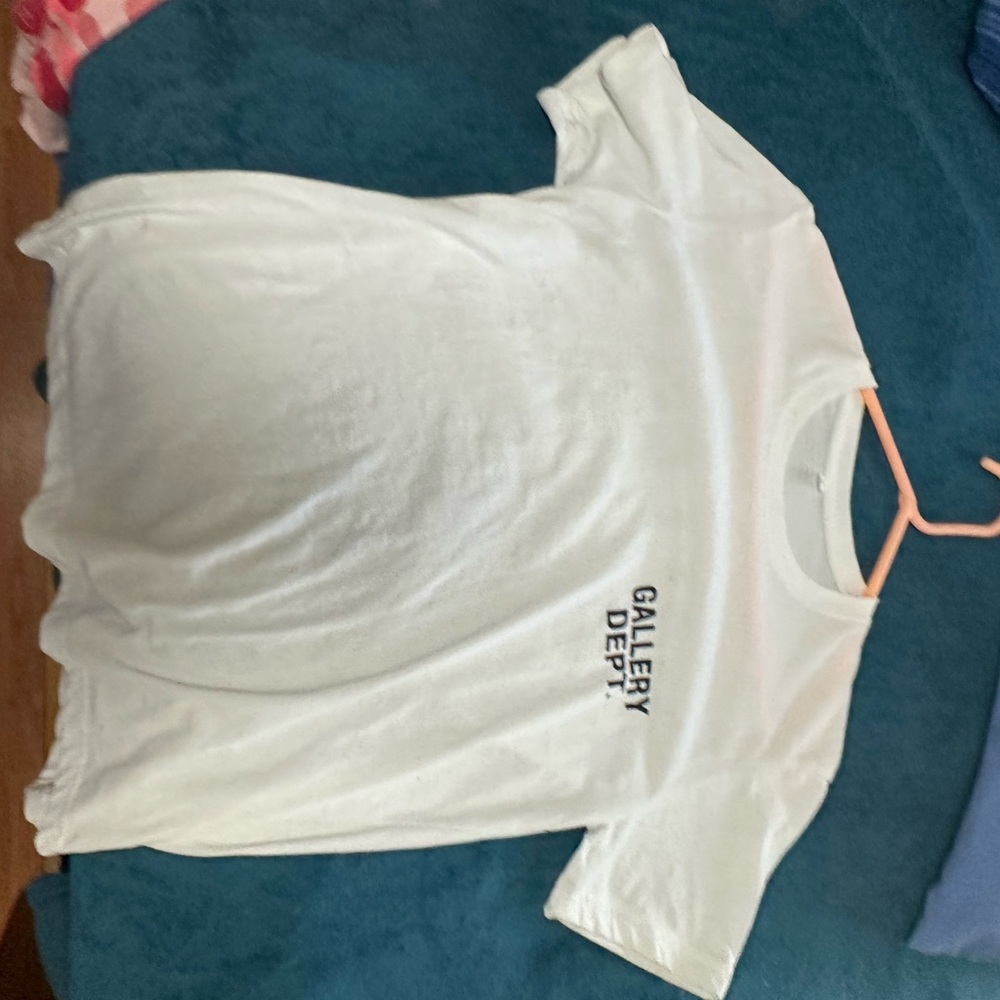 white gallery dept shirt. worn twice.